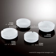 healthy durable white porcelain oven safe ashtrays